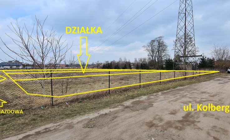 działka na sprzedaż - Kutno, Kolberga