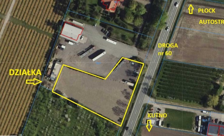 działka na wynajem - Kutno, Żurawieniec
